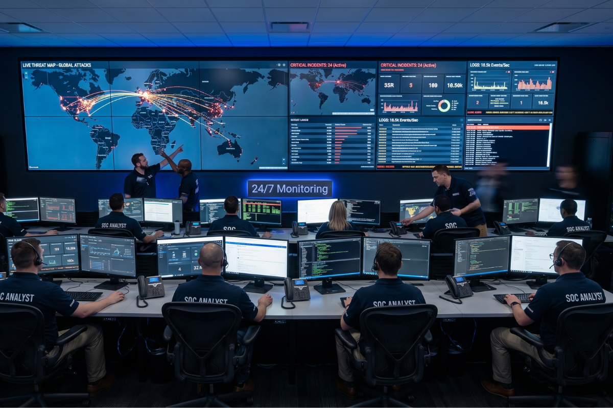 Équipe de réponse à incident cybersécurité en coordination