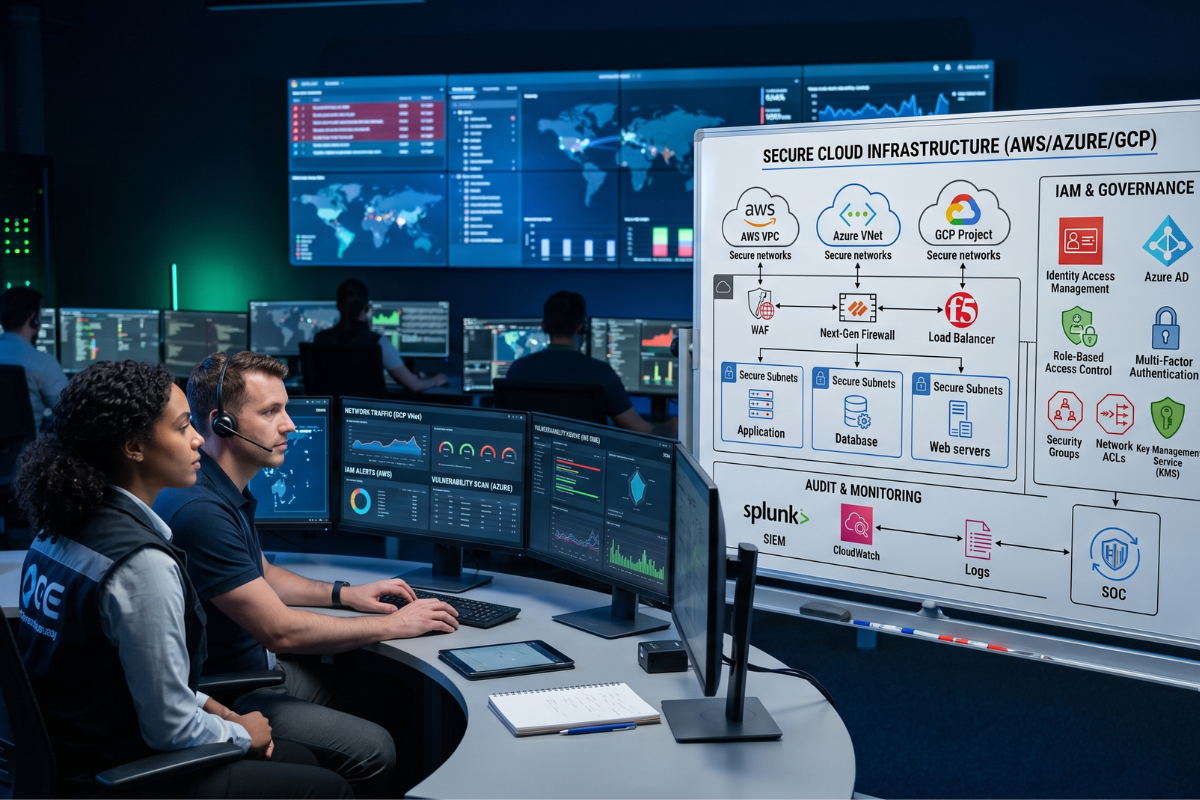 Visualisation d'infrastructure cloud et réseau sécurisé